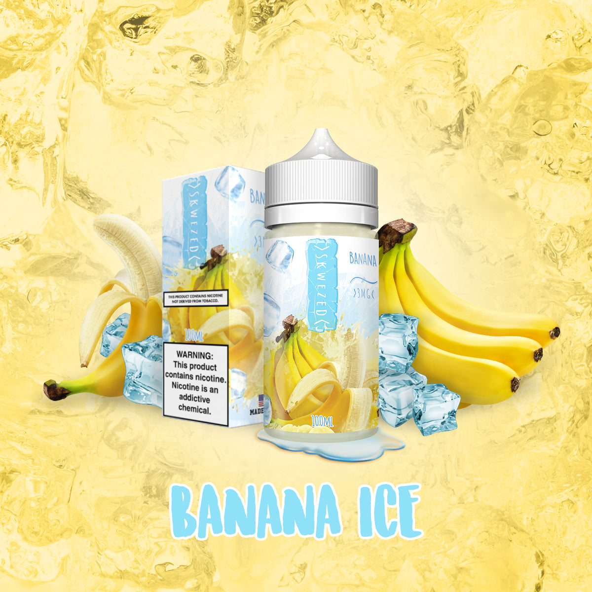100ml - Skwezed Ice NTDN - Banana ICE 100ml - Skwezed Ice NTDN - Banana ICE