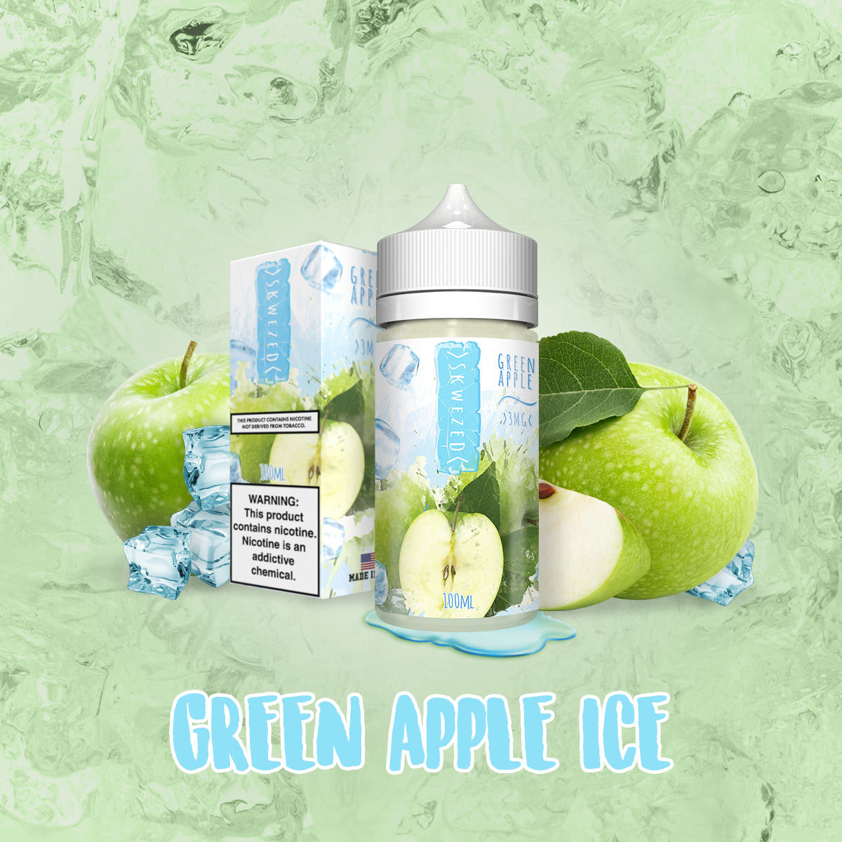 100ml - Skwezed Ice NTDN - Green Apple ICE 100ml - Skwezed Ice NTDN - Green Apple ICE