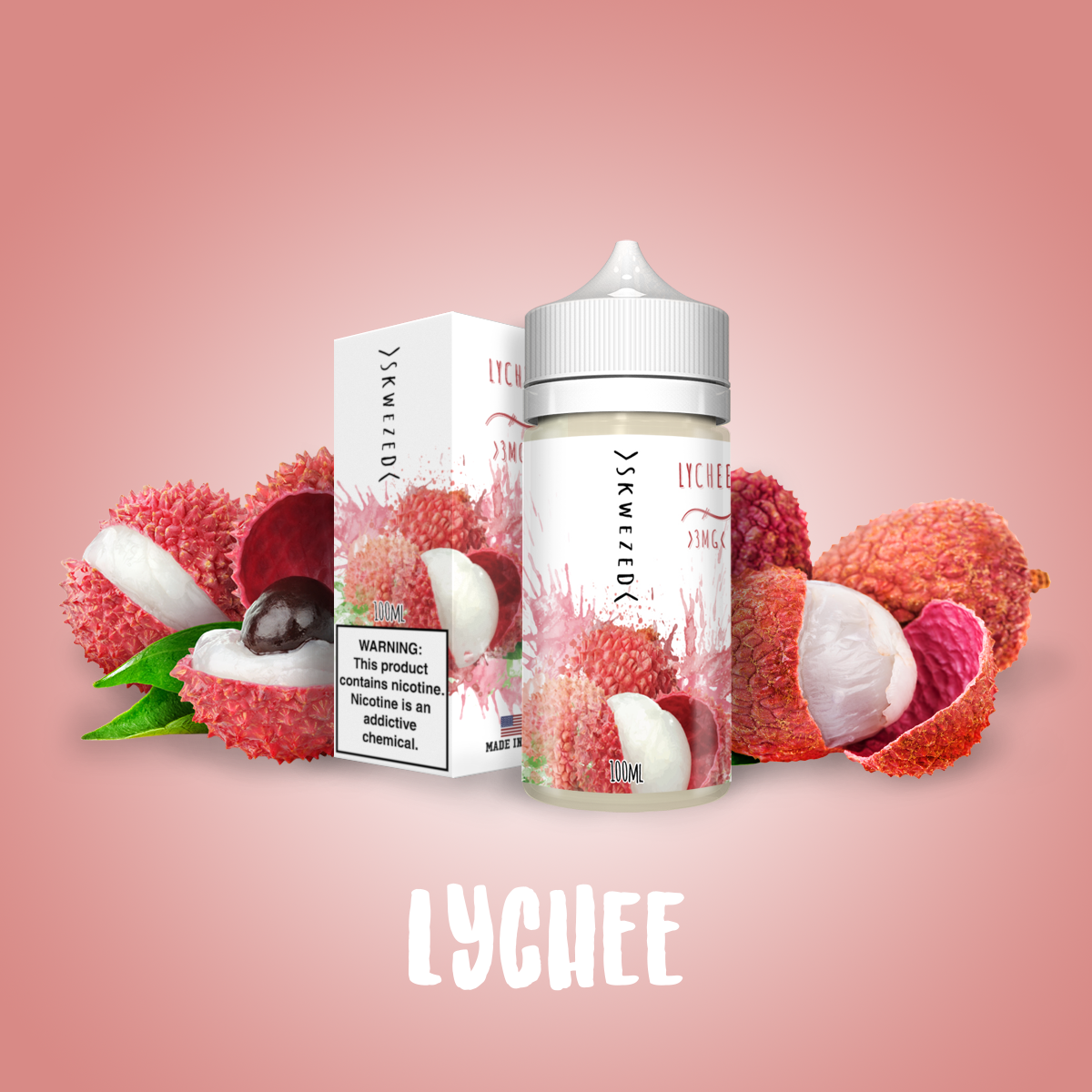 best lychee vape juice 100ml - Skwezed