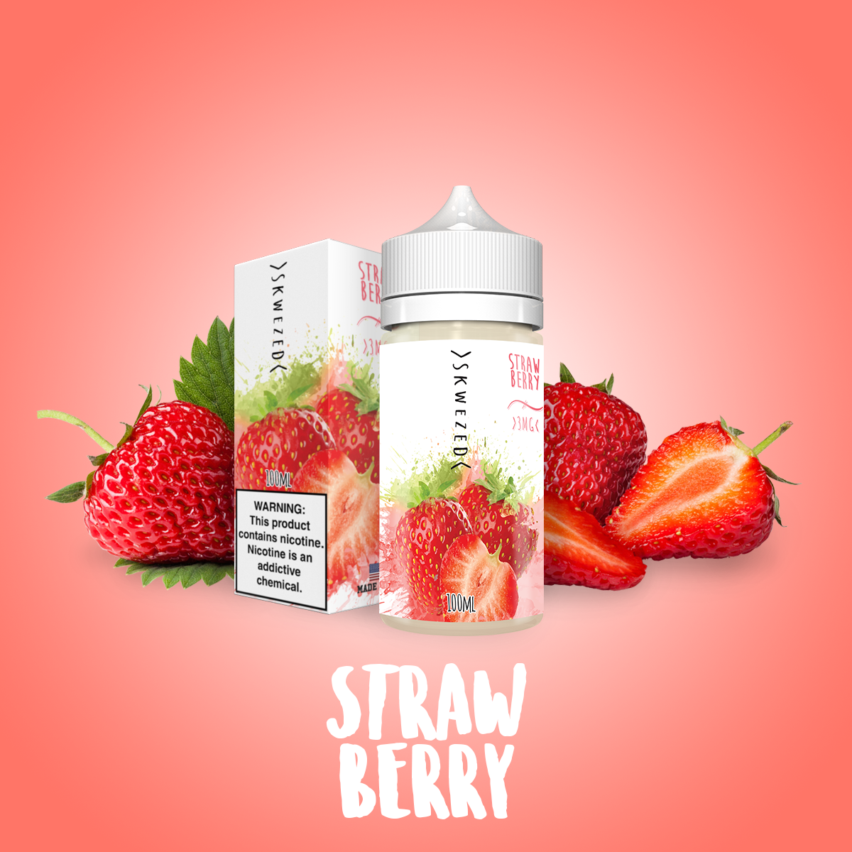 100ml - Skwezed - Strawberry 100ml - Skwezed - Strawberry