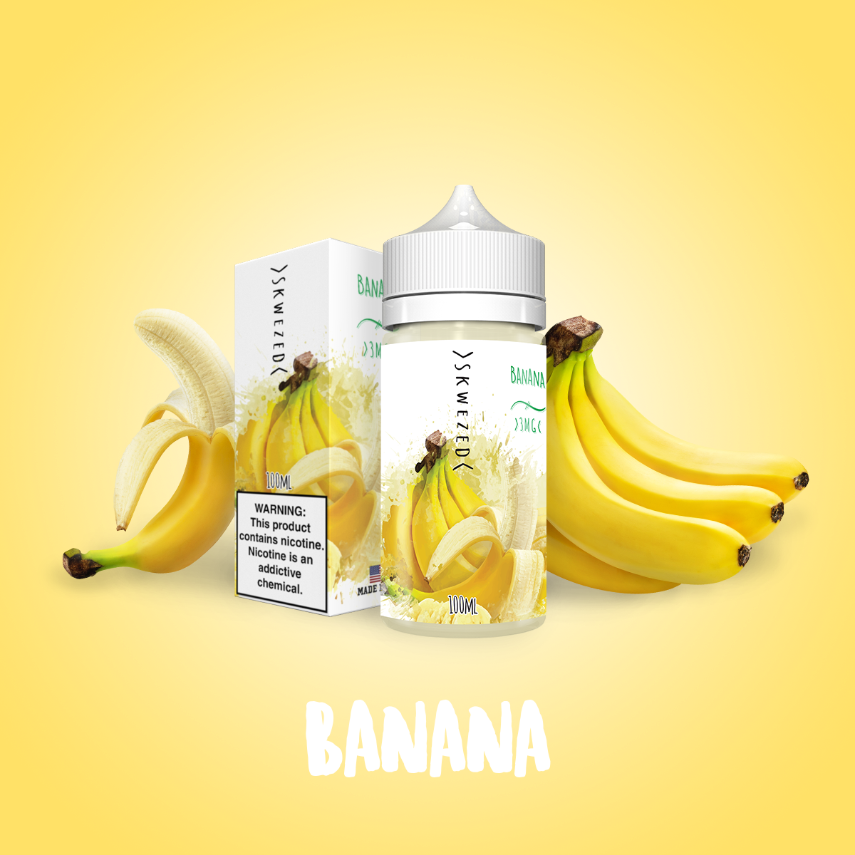skwezed banana vape juice 100ml - Skwezed skwezed banana vape juice 100ml - Skwezed