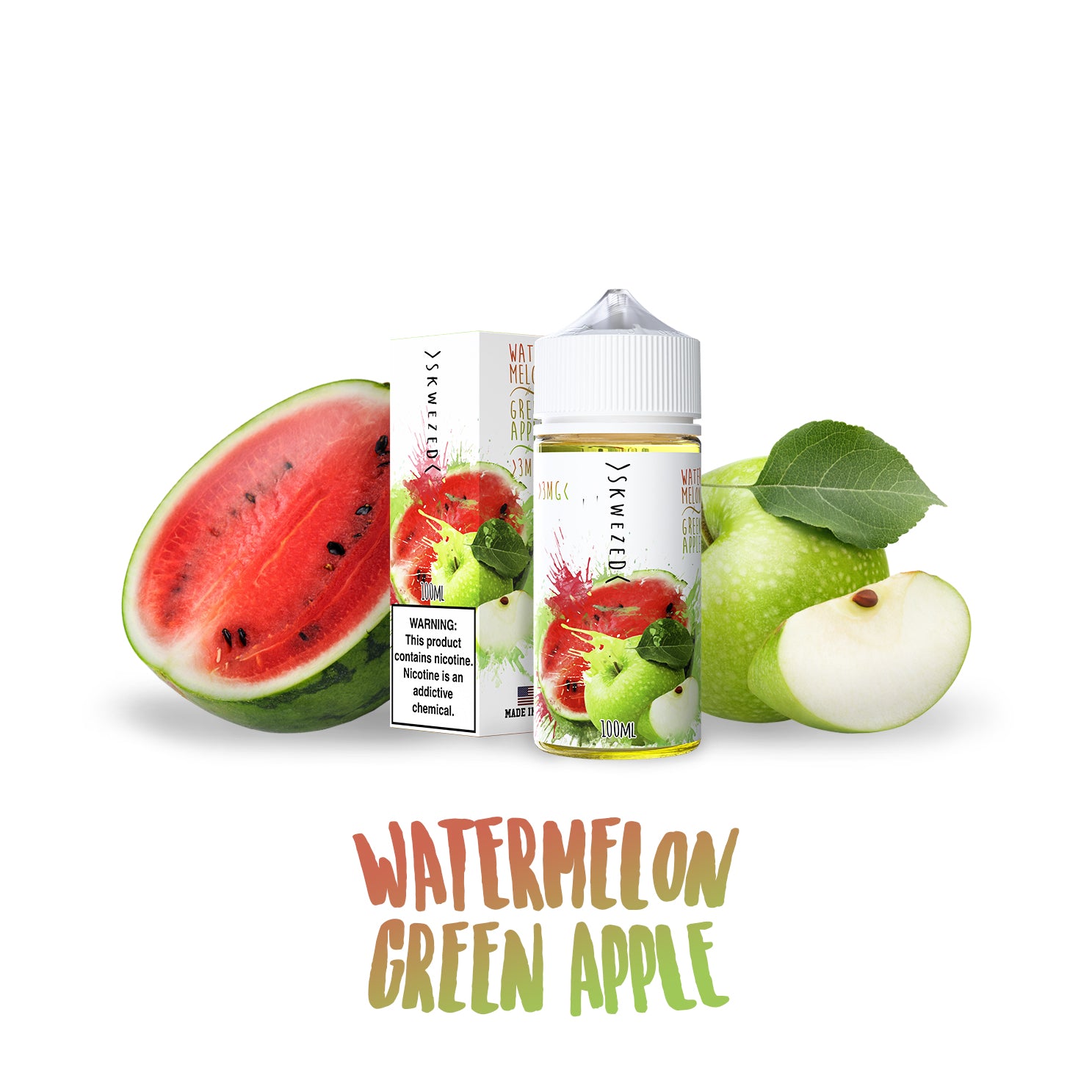 100ml - Skwezed Mix - Watermelon Green Apple 100ml - Skwezed Mix - Watermelon Green Apple