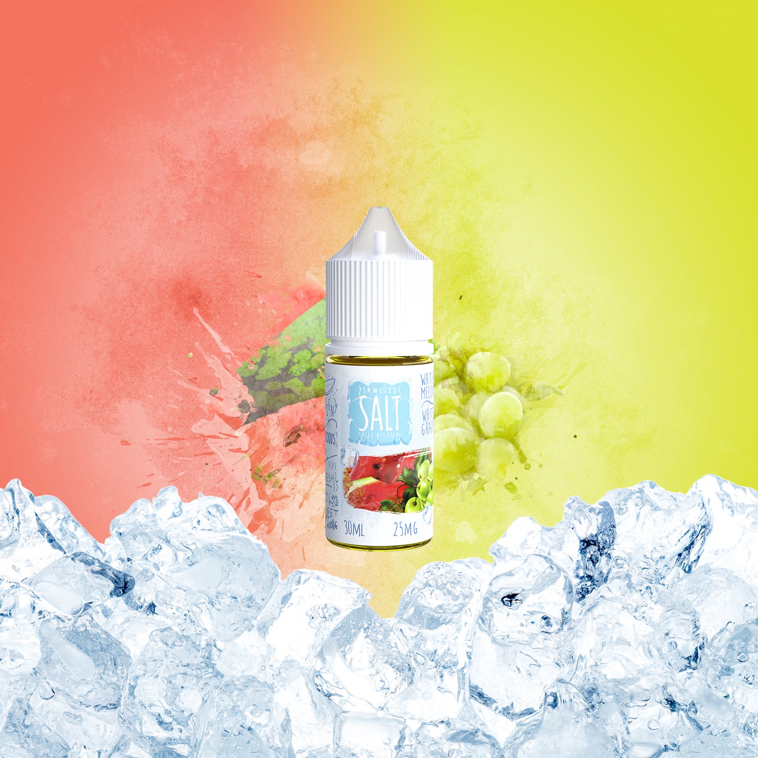 30ml - Skwezed Ice Salt Mix - Watermelon White Grape ICE 30ml - Skwezed Ice Salt Mix - Watermelon White Grape ICE