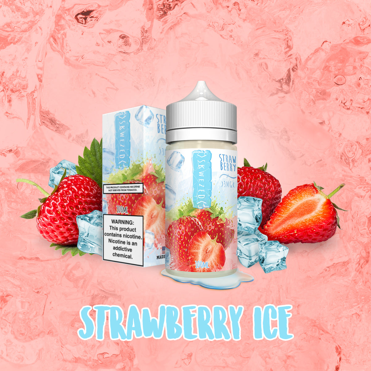 100ml - Skwezed Ice NTDN - Strawberry ICE