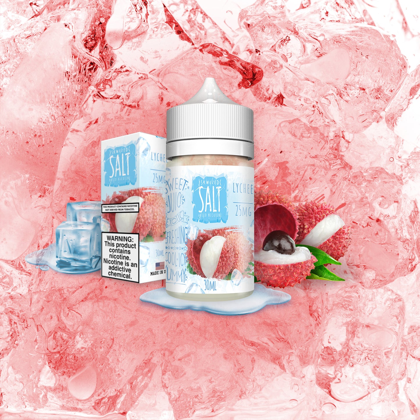 30ml - Skwezed Ice Salt NTDN - Lychee ICE