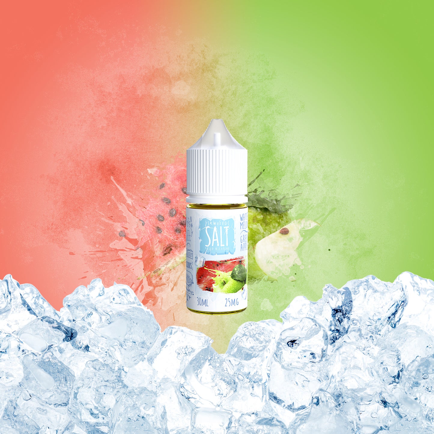 30ml - Skwezed Ice Salt Mix - Watermelon Green Apple ICE