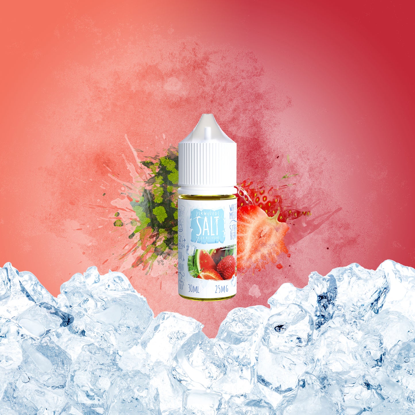 30ml - Skwezed Ice Salt Mix - Watermelon Strawberry ICE