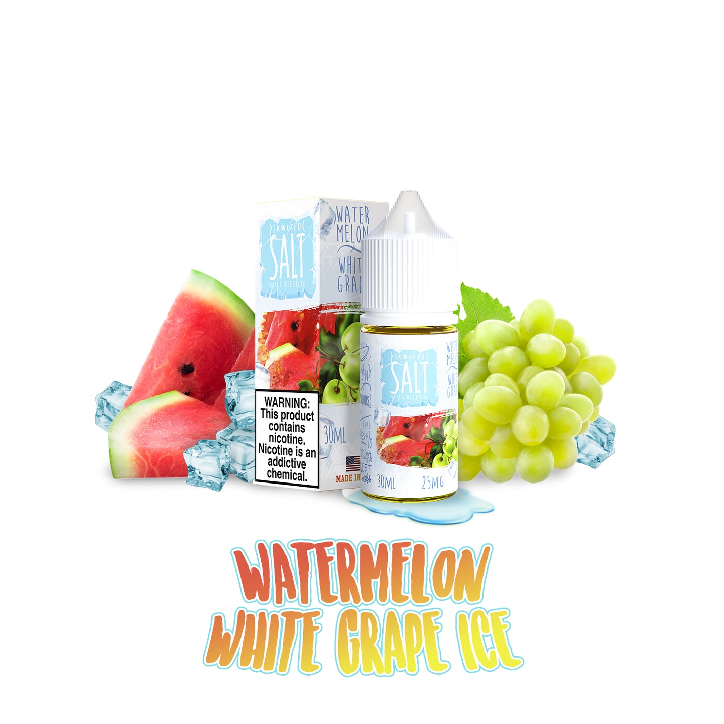 30ml - Skwezed Ice Salt Mix - Watermelon White Grape ICE